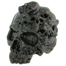 Mind Skull Bead in Hematite Finish by Schmuckatelli Co.