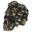 (image for) Mind Skull Bead in Roman Brass Oxide Finish by Schmuckatelli Co.