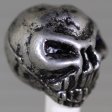 (image for) Grumpy Skull in Pewter (Set Of 2 Beads)