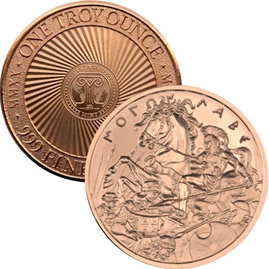 (image for) Molon Labe Series Design #6 (2020 Reverse) 1 oz .999 Pure Copper Round
