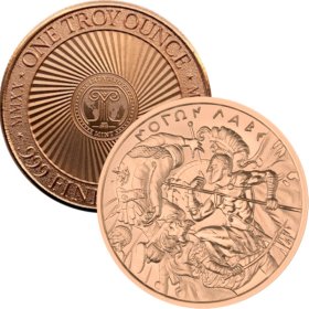 Molon Labe Series Design #7 (2020 Reverse) 1 oz .999 Pure Copper Round