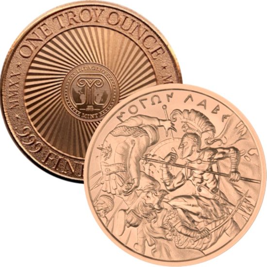 (image for) Molon Labe Series Design #7 (2020 Reverse) 1 oz .999 Pure Copper Round