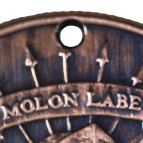 Molon Labe - Come And Take It Copper Dog Tag Necklace
