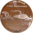 (image for) Monitor vs Virginia ~ Civil War Series 1 oz .999 Pure Copper Round