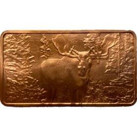 Moose (American Wildlife Set) 1 oz .999 Fine Copper Bar