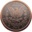 (image for) Morgan Dollar 1 oz .999 Pure Copper Round (Black Patina)