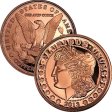 (image for) Morgan Dollar Design 2013 (Sunshine Mint) 1 oz .999 Pure Copper Rounds