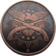 (image for) Morgana Morgan Dollar 1 oz .999 Pure Copper Round (Black Patina)
