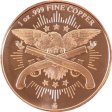 (image for) Morgana Morgan Dollar 1 oz .999 Pure Copper Round
