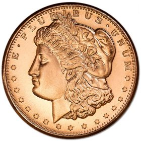 Morgan Dollar Design 1 oz .999 Pure Copper Round (Golden State Mint)