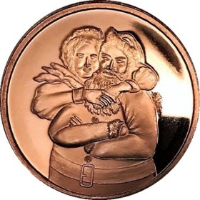 Mr. & Mrs. Claus (Sunshine Mint) 1 oz .999 Pure Copper Rounds