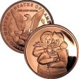 (image for) Mr. & Mrs. Claus (Sunshine Mint) 1 oz .999 Pure Copper Rounds