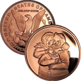 (image for) Mr. & Mrs. Claus (Sunshine Mint) 1 oz .999 Pure Copper Rounds