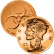 (image for) Murk Diem 1 oz .999 Pure Copper Round (5th Design of the Zombucks Series)