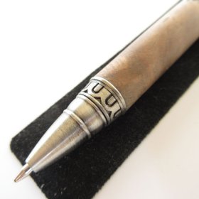 Mayan Twist Pen in (Monkey Pod) Antique Pewter