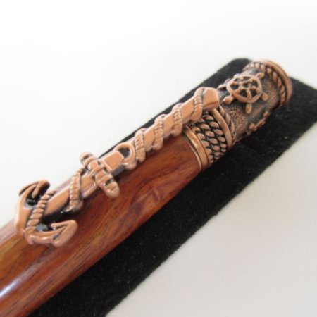 (image for) Nautical Twist Pen (Granadillo Macawood) Antique Copper