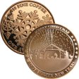 (image for) Nativity ~ Merry Christmas & Happy New Year (Snowflake Back Design Series) 1 oz .999 Pure Copper Round