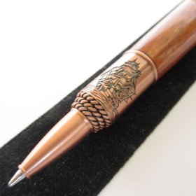 Nautical Twist Pen (Granadillo Macawood) Antique Copper