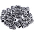 (image for) Norse Viking Rune Beads (Silver) (6 Pack)