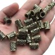Norse Viking Rune Beads (Brass) (6 Pack)