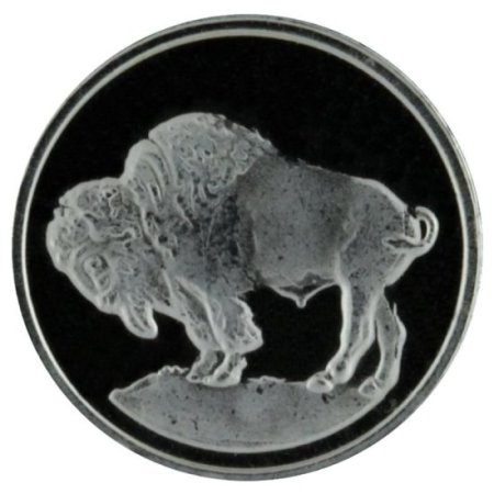 (image for) Buffalo Nickel (Buffalo) Design .999 Pure Silver 1 Gram Pin By Barter Wear