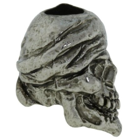 (image for) One-Eyed Jack Skull Bead in Antique Rhodium Finish by Schmuckatelli Co.