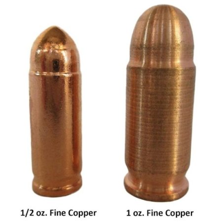 (image for) 1 oz. Bullet from .999 Pure Copper