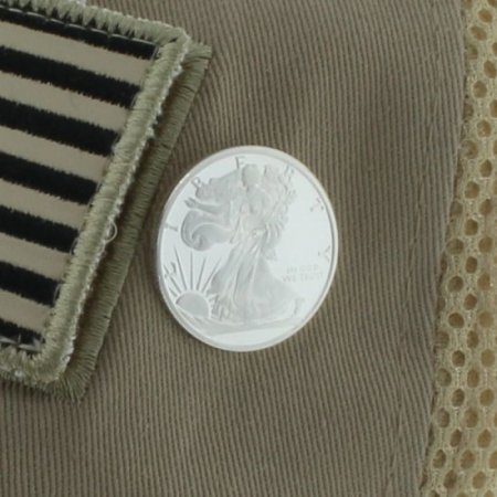 (image for) Walking Liberty .999 Pure Silver 1/4 Oz. Pin By Barter Wear