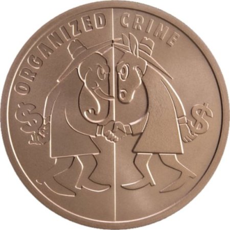 (image for) Organized Crime #125 (2019 Silver Shield - Mini Mintage) 1 oz .999 Pure Copper Round