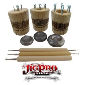 Knitting Spool Kit (Small, Medium, & Large) Oak