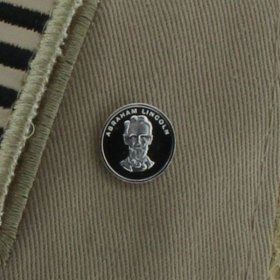 Abraham Lincoln .999 Pure Silver 1 Gram Pin By Barter Wear
