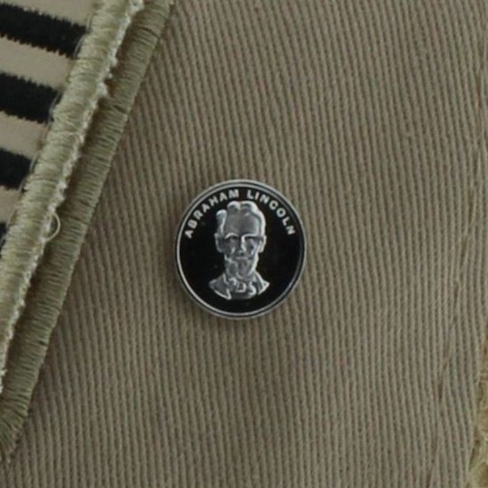 (image for) Abraham Lincoln .999 Pure Silver 1 Gram Pin By Barter Wear