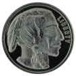 (image for) Buffalo Nickel (Indian) Design .999 Pure Silver 1 Gram Pin By Barter Wear