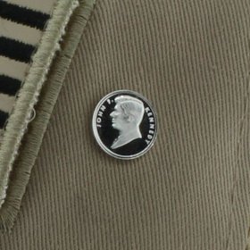 John F. Kennedy .999 Pure Silver 1 Gram Pin By Barter Wear
