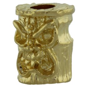 Ona Tiki Bead in 18K Gold Plated Finish by Schmuckatelli Co.