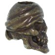 (image for) One-Eyed Jack Skull Bead in Solid Oil Rubbed Bronze by Schmuckatelli Co.