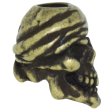 (image for) One-Eyed Jack Skull Bead in Roman Brass Oxide Finish by Schmuckatelli Co.