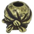 (image for) One-Eyed Jack Skull Bead in Roman Brass Oxide Finish by Schmuckatelli Co.