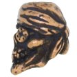 (image for) One-Eyed Jack Skull Bead in Roman Copper Oxide Finish by Schmuckatelli Co.