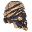 (image for) One-Eyed Jack Skull Bead in Roman Copper Oxide Finish by Schmuckatelli Co.