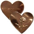 (image for) One Gram Rose Hearts From .999 Pure Copper (5 Pack)