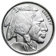 (image for) Buffalo Nickel Design .999 Pure Silver 1/4 Oz. Pin By Barter Wear