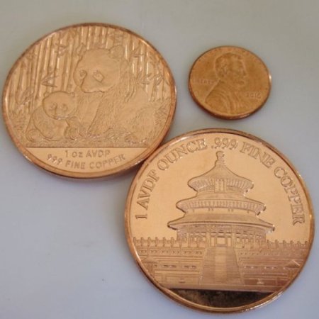 (image for) Panda 1 oz .999 Pure Copper Round