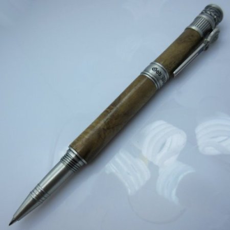 (image for) American Patriot Rollerball Pen in (Teak) Antique Pewter