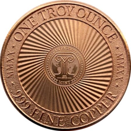 (image for) Pecunia Non Olet ~ "Money Does Not Stink" (2020 Reverse) 1 oz .999 Pure Copper Round