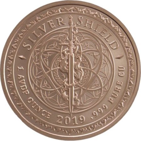 (image for) Petro-Yuan #101 (2019 Silver Shield - Mini Mintage) 1 oz .999 Pure Copper Round