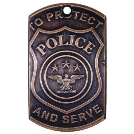 (image for) Police LEO Copper Dog Tag Necklace