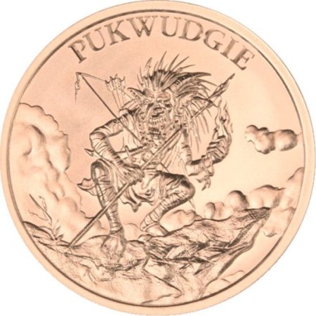 (image for) Pukwudgie 1 oz .999 Pure Copper Round