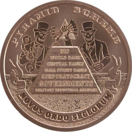 (image for) Pyramid Scheme #106 (2019 Silver Shield - Mini Mintage) 1 oz .999 Pure Copper Round