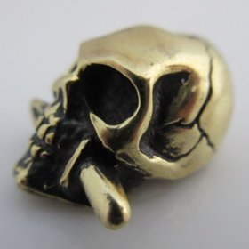Knife Skull Totenkopf Death's Head in Brass By Sirin